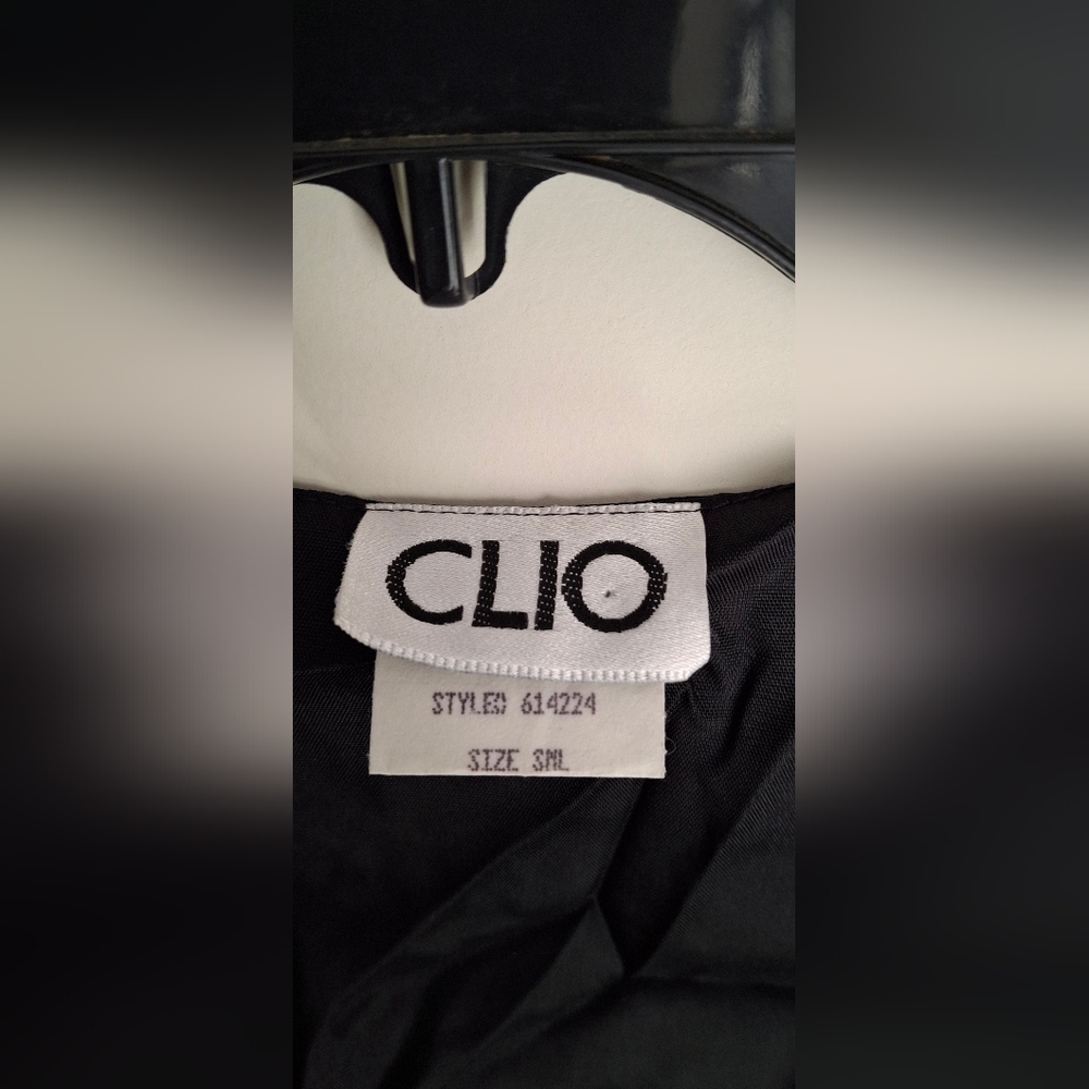 Clio vintage corduroy black/golden vest size   s/m‎ luxury night out custom - Picture 4 of 8